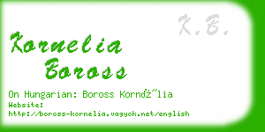 kornelia boross business card